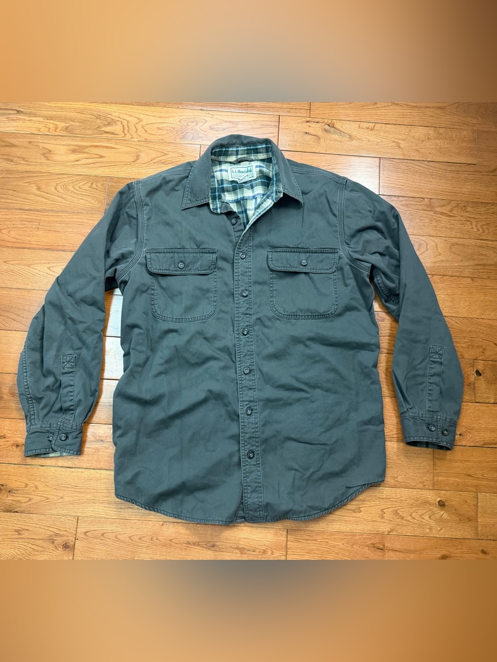 L.L. Bean Hurricane Lined Work Shirt Outdoors